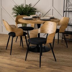 Scaun Mebel Elite Orbi (Craft Oak Golden/Black) Thumb