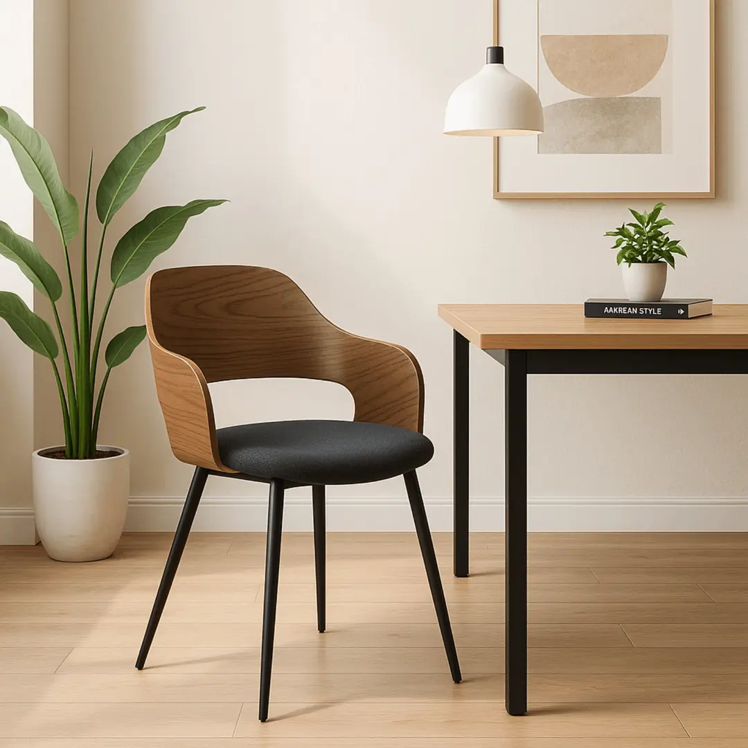 Scaun Mebel Elite Orbi (Walnut/Black)