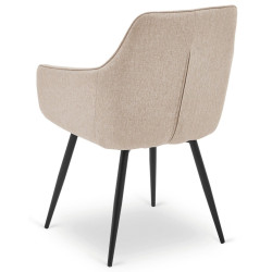 Scaun Mebel Elite Palma (Beige/Black) Thumb