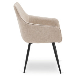 Scaun Mebel Elite Palma (Beige/Black) Thumb