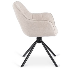 Scaun Mebel Elite Peony 2 (Beige/Black) Thumb