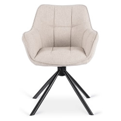 Scaun Mebel Elite Peony 2 (Beige/Black) Thumb