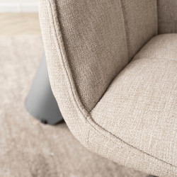 Scaun Mebel Elite Peony 2 (Beige/Black) Thumb