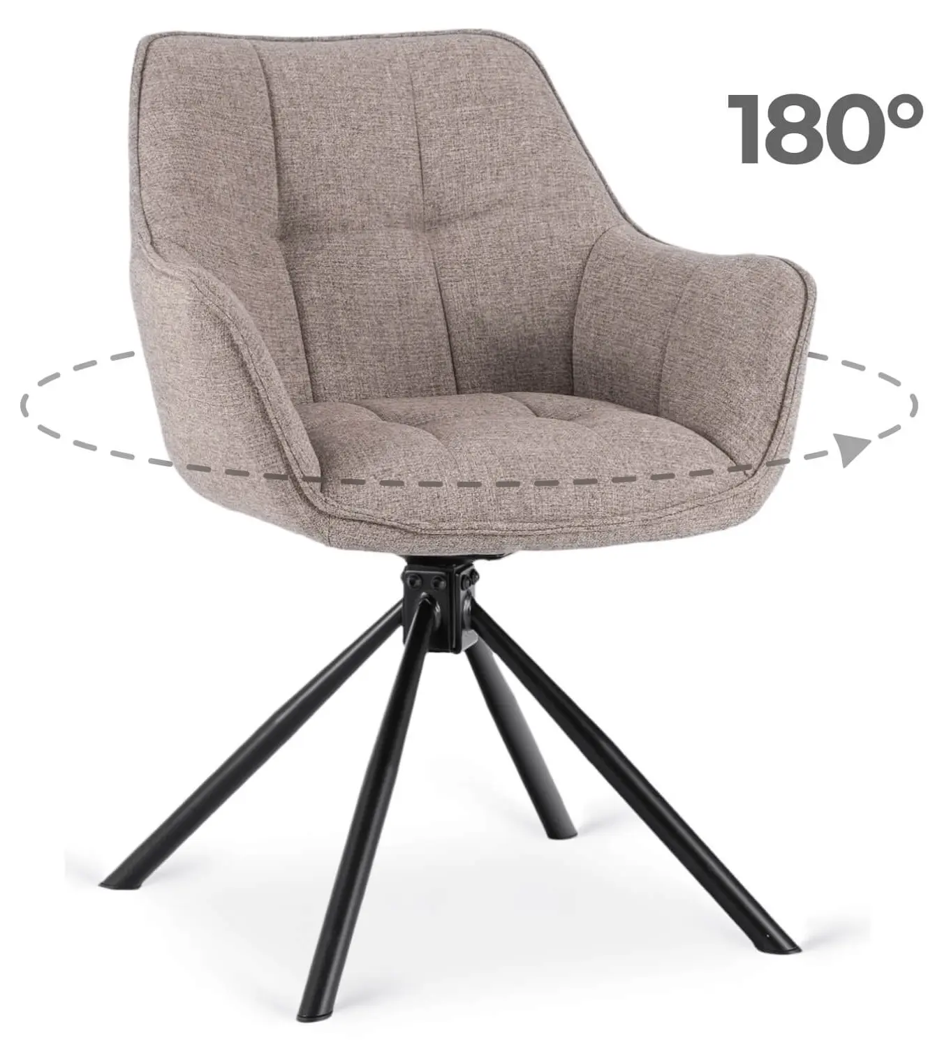 Scaun Mebel Elite Peony 2 (Cappuccino/Black)