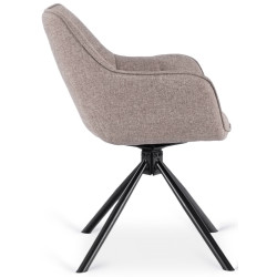 Scaun Mebel Elite Peony 2 (Cappuccino/Black) Thumb