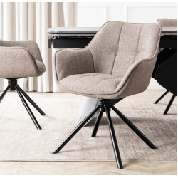 Scaun Mebel Elite Peony 2 (Cappuccino/Black)