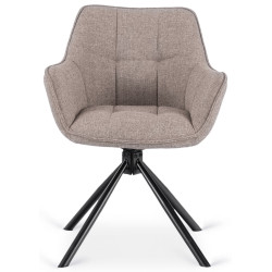 Scaun Mebel Elite Peony 2 (Cappuccino/Black) Thumb