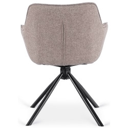 Scaun Mebel Elite Peony 2 (Cappuccino/Black) Thumb