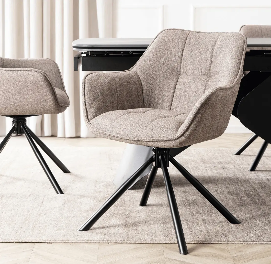 Scaun Mebel Elite Peony 2 (Cappuccino/Black)