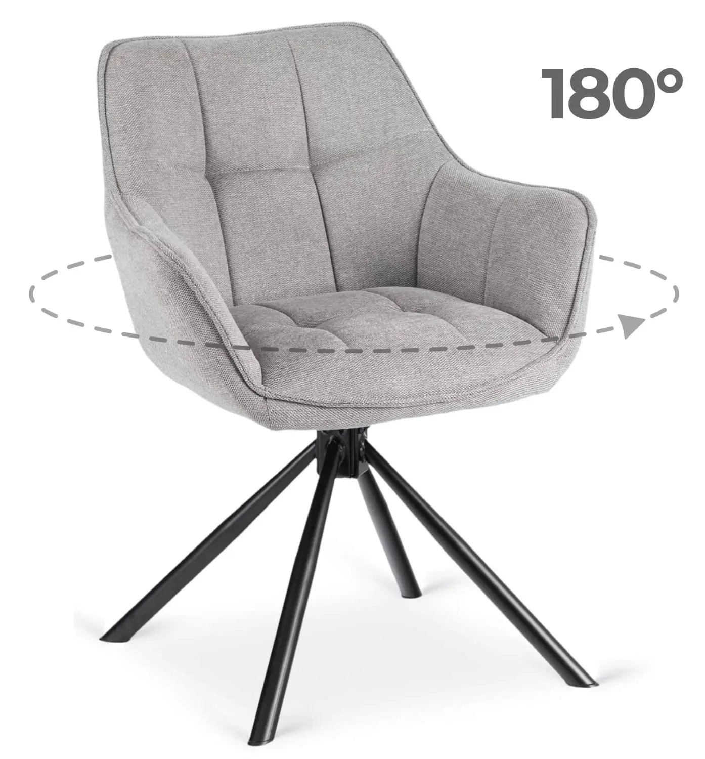 Scaun Mebel Elite Peony 2 (Grey/Black)