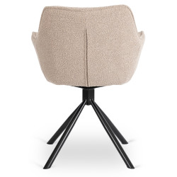 Стул Mebel Elite Peony (Beige/Black) Thumb