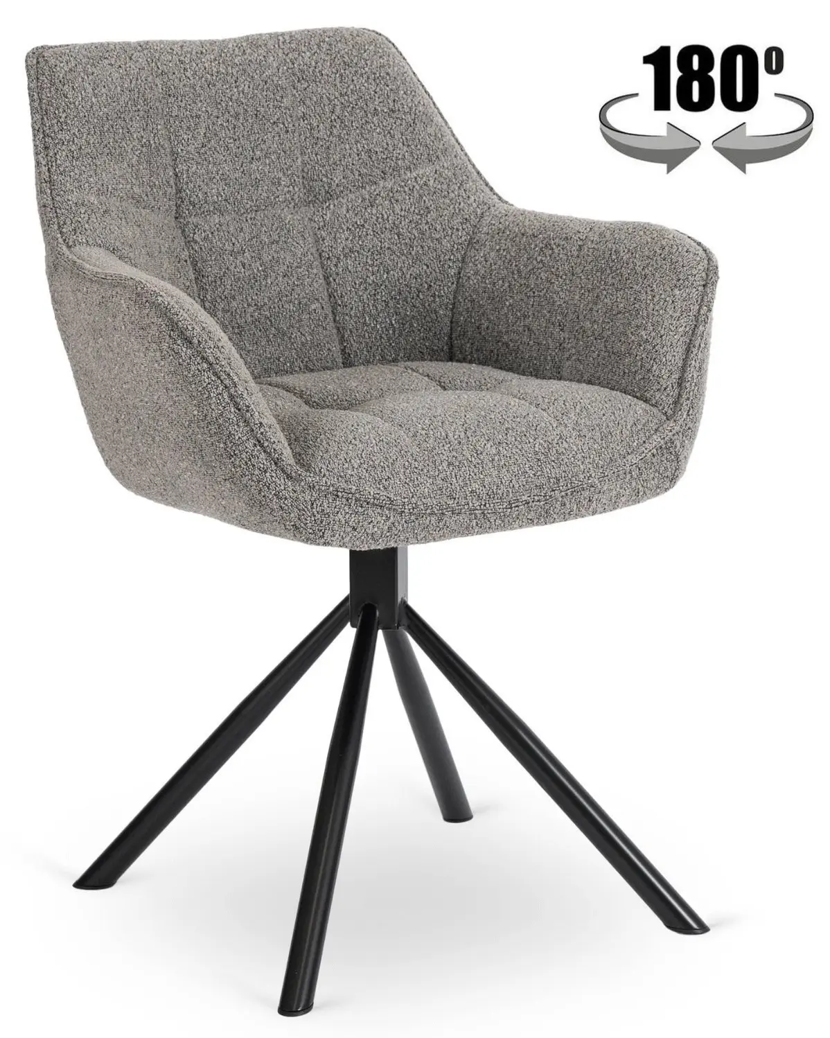 Стул Mebel Elite Peony (Grey/Black) - 2