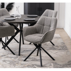 Стул Mebel Elite Peony (Grey/Black)