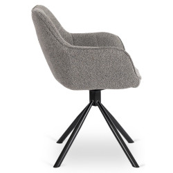 Стул Mebel Elite Peony (Grey/Black) Thumb