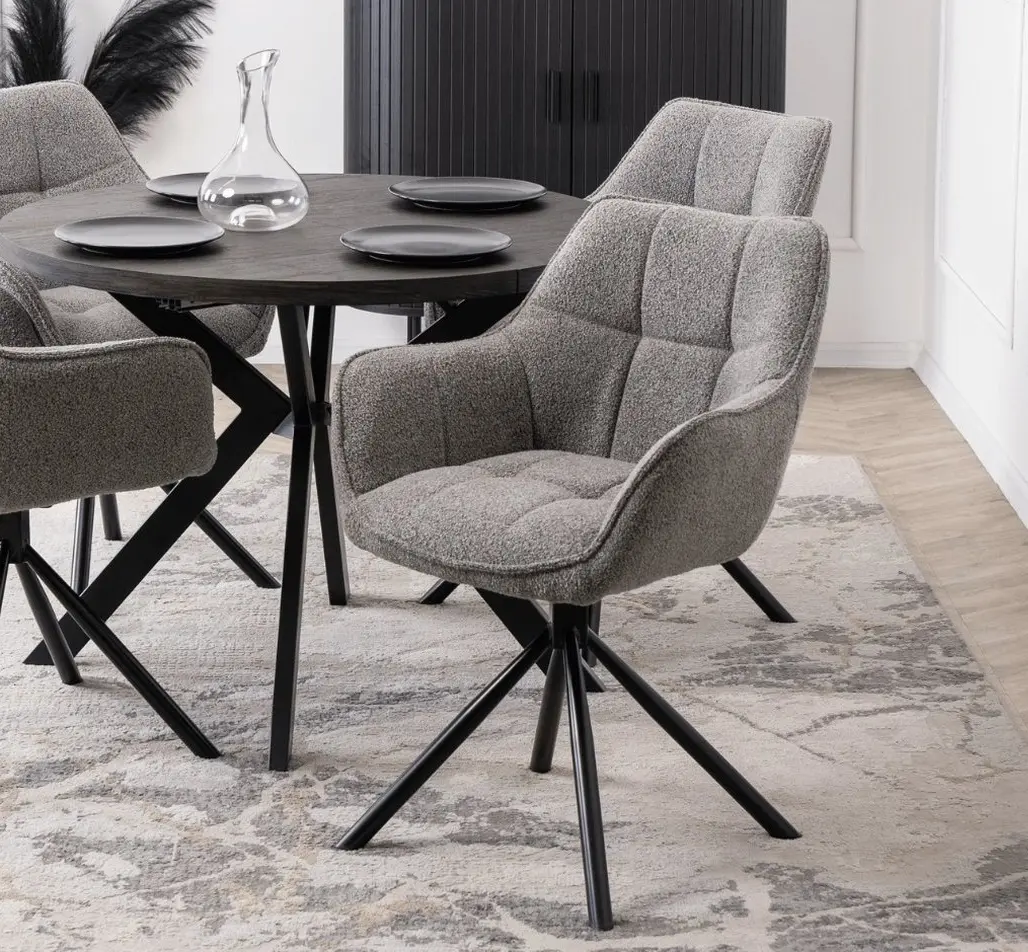 Стул Mebel Elite Peony (Grey/Black)