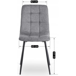 Scaun Mebel Elite Peru 2 (Grey/Black) Thumb