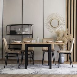 Scaun Mebel Elite Peru (Beige/Black) Thumb