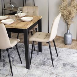 Scaun Mebel Elite Peru (Beige/Black) Thumb