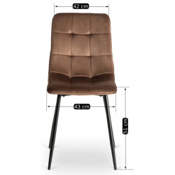 Стул Mebel Elite Peru (Brown/Black) Thumb