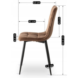 Стул Mebel Elite Peru (Brown/Black) Thumb