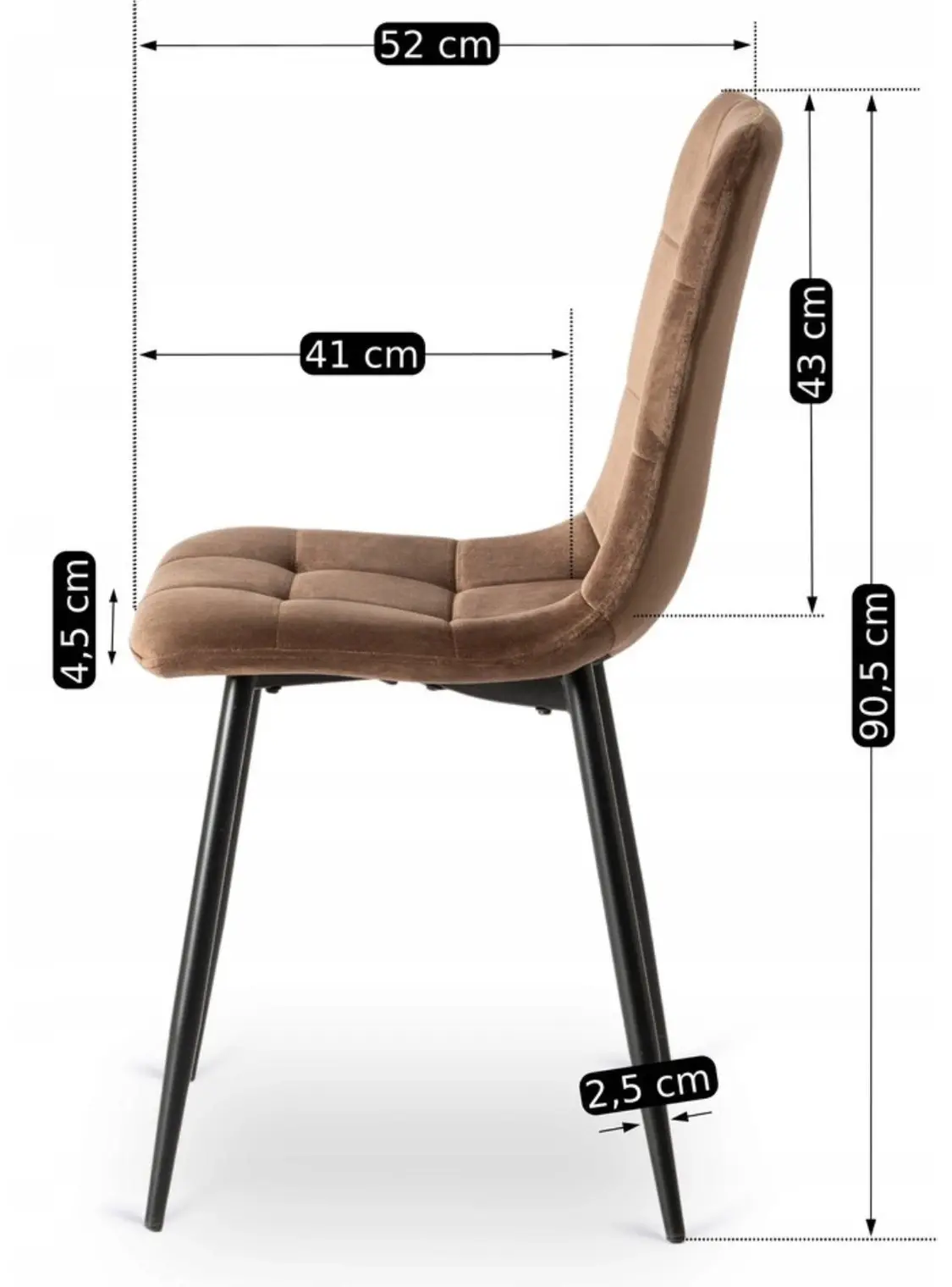 Стул Mebel Elite Peru (Brown/Black)