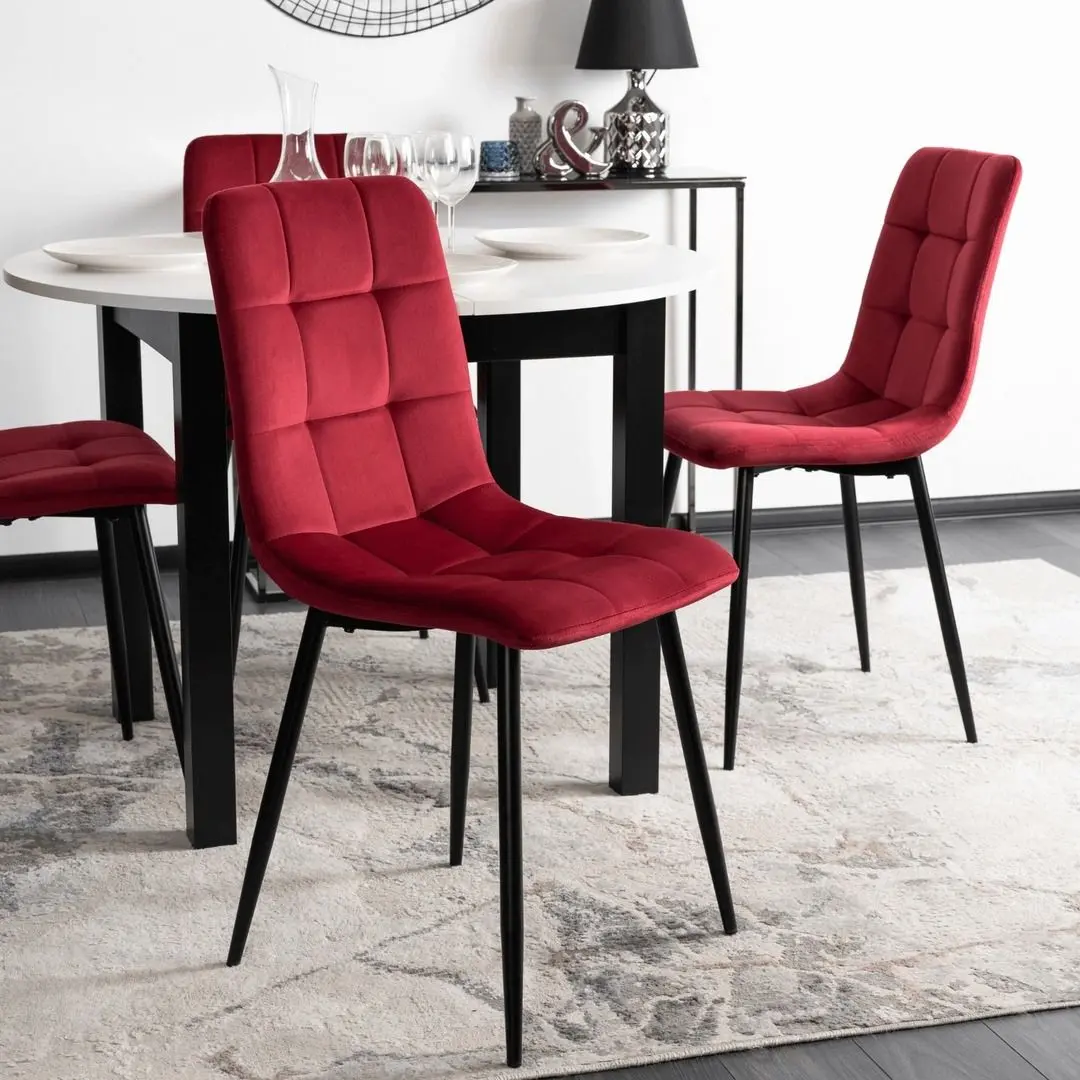 Scaun Mebel Elite Peru (Burgundy/Black) - 11
