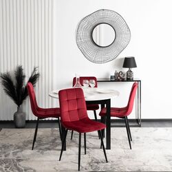 Scaun Mebel Elite Peru (Burgundy/Black) Thumb