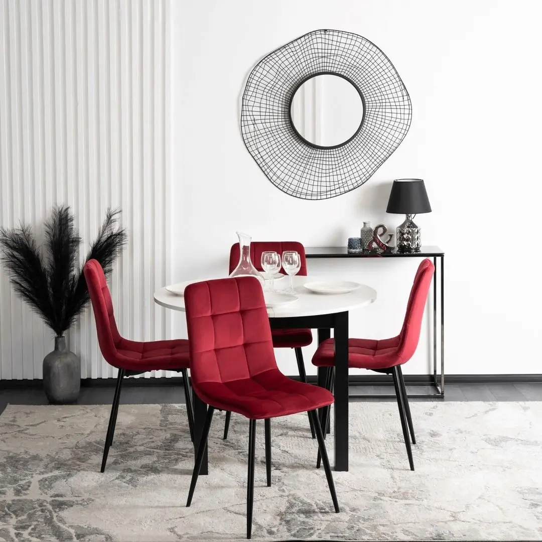 Scaun Mebel Elite Peru (Burgundy/Black) - 6
