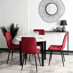 Scaun Mebel Elite Peru (Burgundy/Black) Thumb