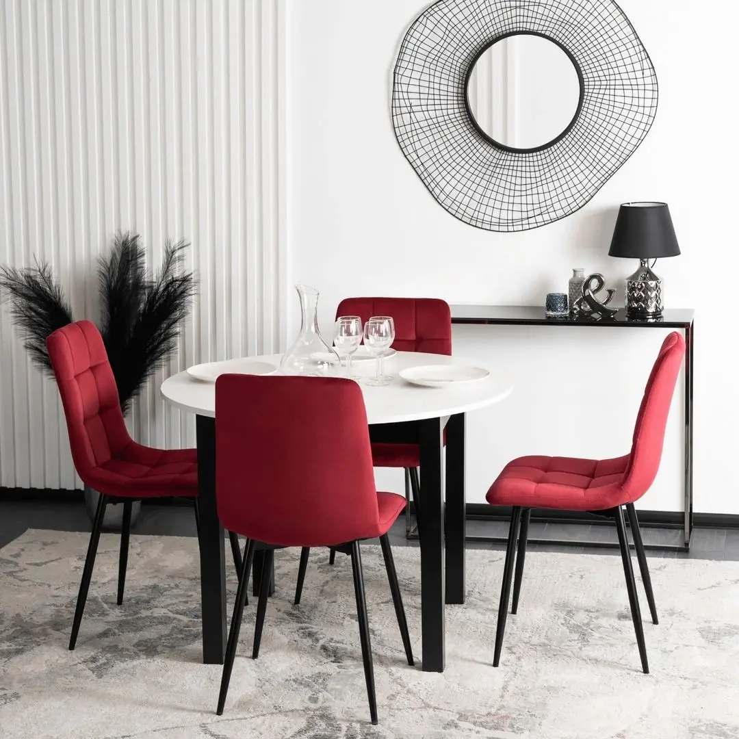 Scaun Mebel Elite Peru (Burgundy/Black) - 7