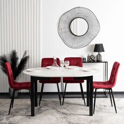 Scaun Mebel Elite Peru (Burgundy/Black) Thumb
