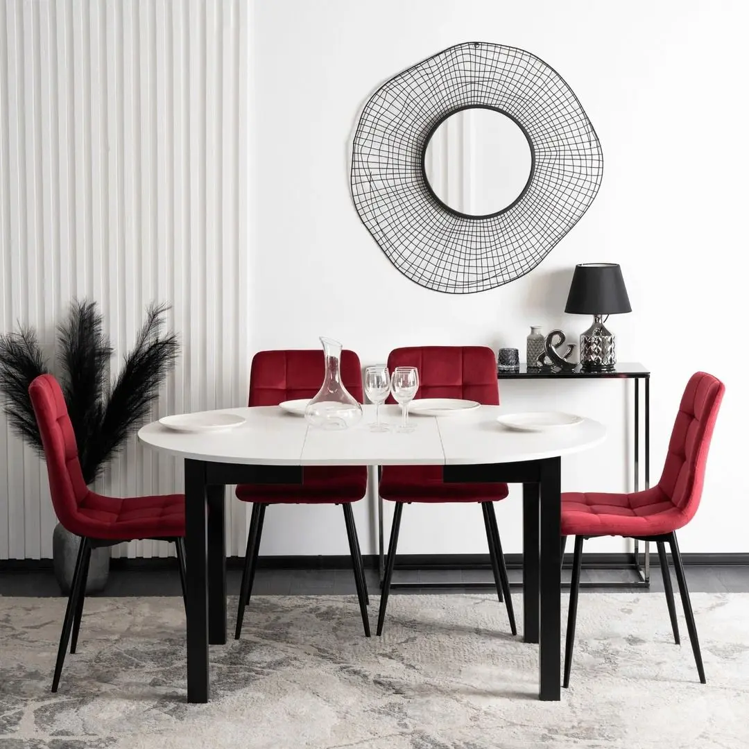 Scaun Mebel Elite Peru (Burgundy/Black) - 8