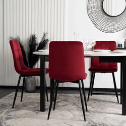 Scaun Mebel Elite Peru (Burgundy/Black) Thumb