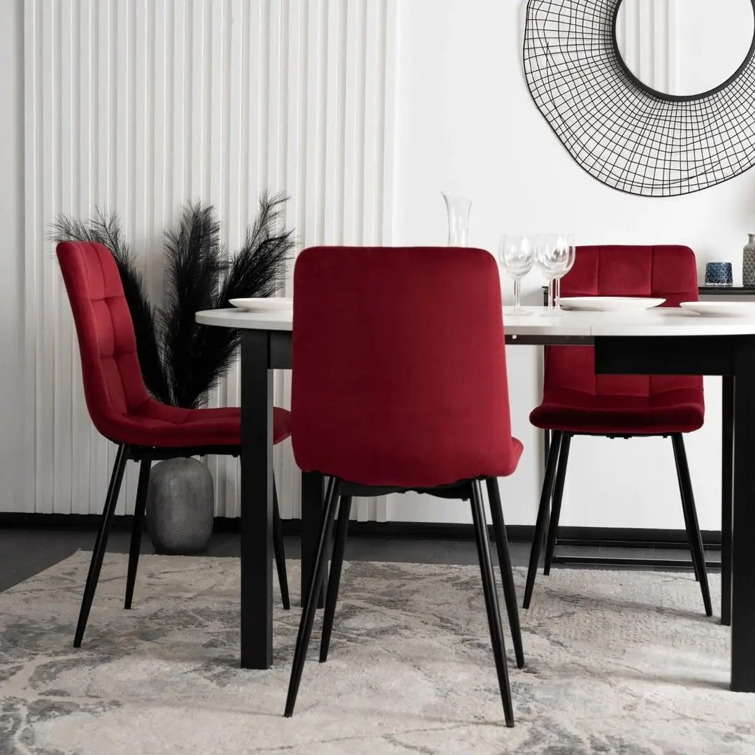 Scaun Mebel Elite Peru (Burgundy/Black) - 9