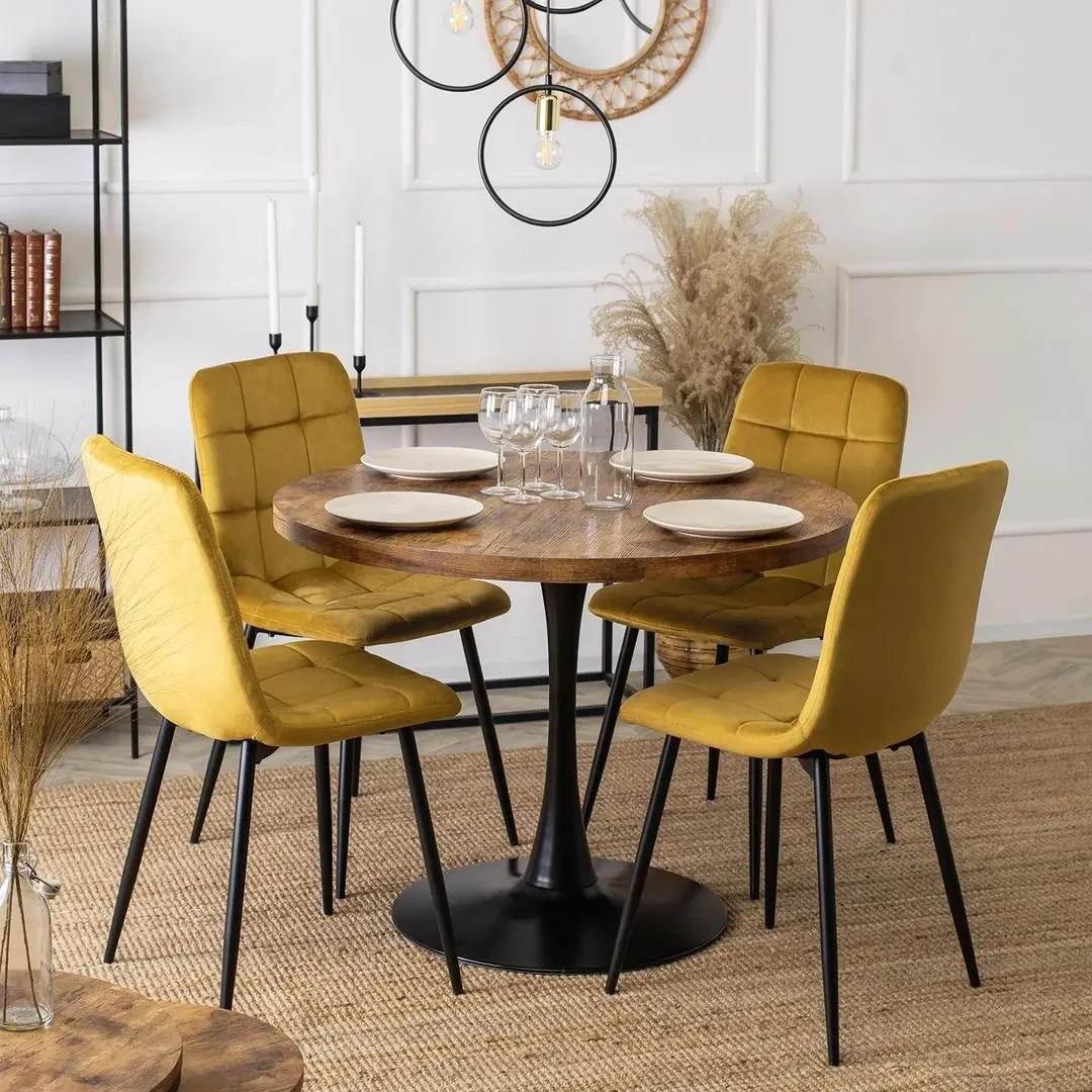 Стул Mebel Elite Peru (Mustard/Black) - 6