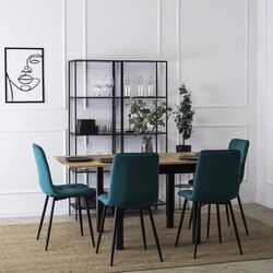 Scaun Mebel Elite Peru (Turquoise/Black) Thumb