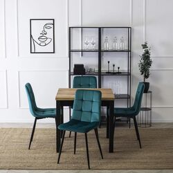 Scaun Mebel Elite Peru (Turquoise/Black) Thumb