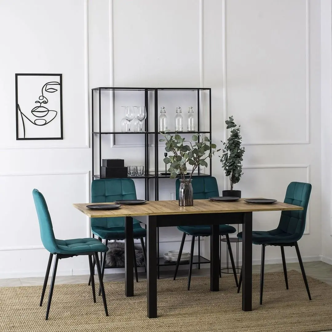 Scaun Mebel Elite Peru (Turquoise/Black)