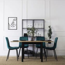 Scaun Mebel Elite Peru (Turquoise/Black) Thumb