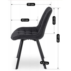 Scaun Mebel Elite Rick 2 (Black) Thumb