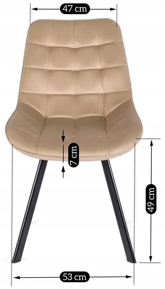 Scaun Mebel Elite Rick (Beige/Golden)