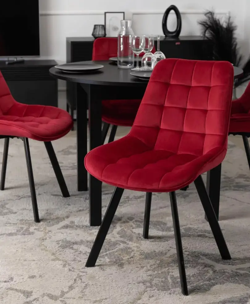 Стул Mebel Elite Rick (Burgundy/Black)