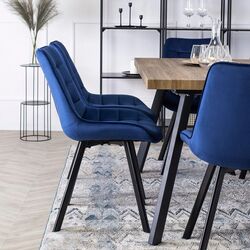 Scaun Mebel Elite Rick (Dark Blue/Black) Thumb