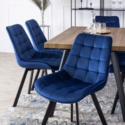 Scaun Mebel Elite Rick (Dark Blue/Black) Thumb