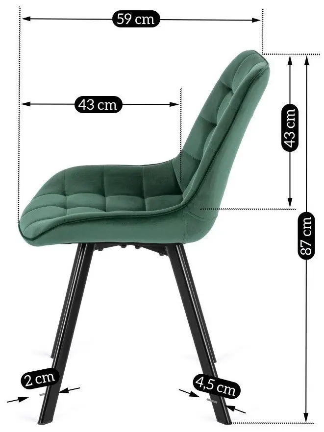 Scaun Mebel Elite Rick (Green/Black)