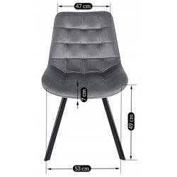 Scaun Mebel Elite Rick (Grey/Black) Thumb