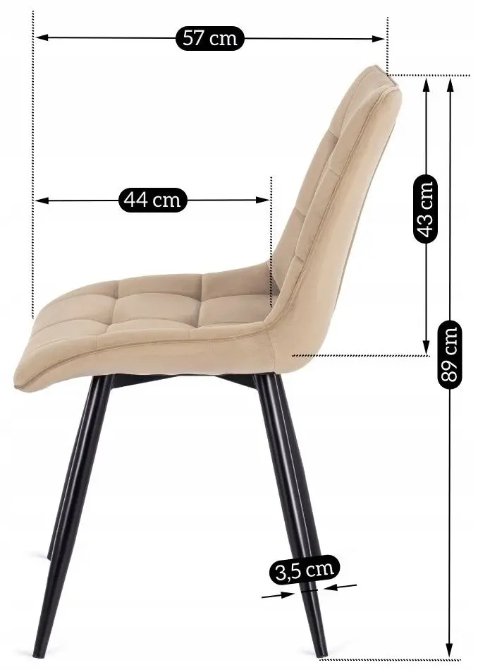 Scaun Mebel Elite Rio (Beige/Black)