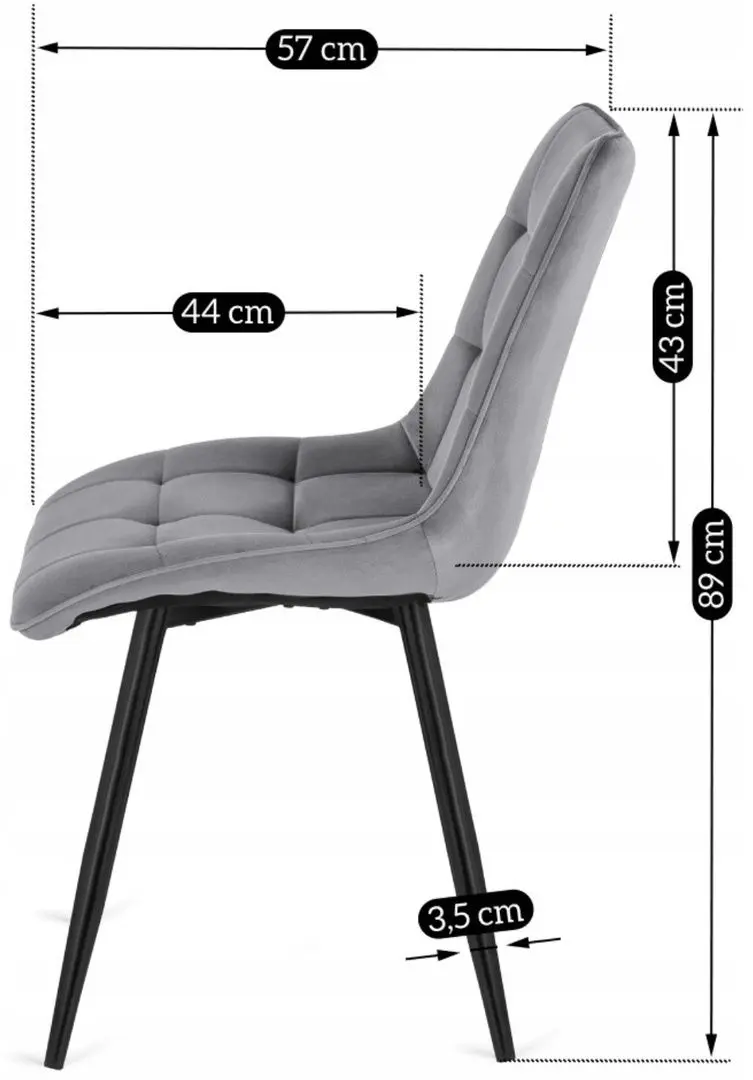 Scaun Mebel Elite Rio (Grey/Black)