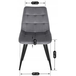 Scaun Mebel Elite Rio (Grey/Black) Thumb