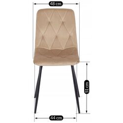 Стул Mebel Elite Robin (Beige/Black) Thumb